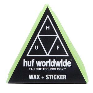 HUF Peak Skateboard Wax Signature HUF Green Deck Hardware